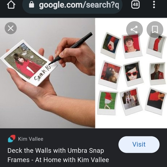 2/$45   🖼 BNIB umbra snap wall decor/Polaroid look frames - SET OF 9 - Picture 8 of 10